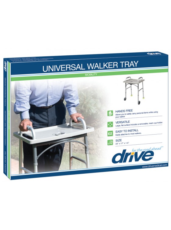 Universal Walker Tray with Cup Holder