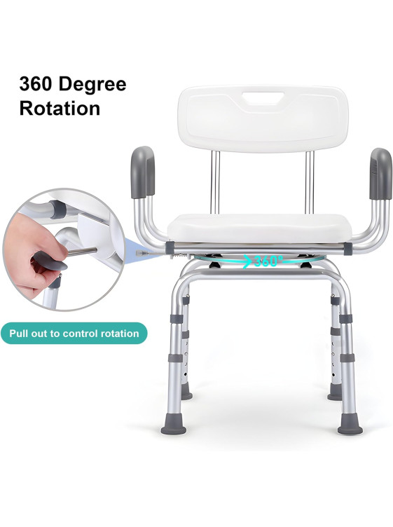 360 Degree Shower Chair Swivel