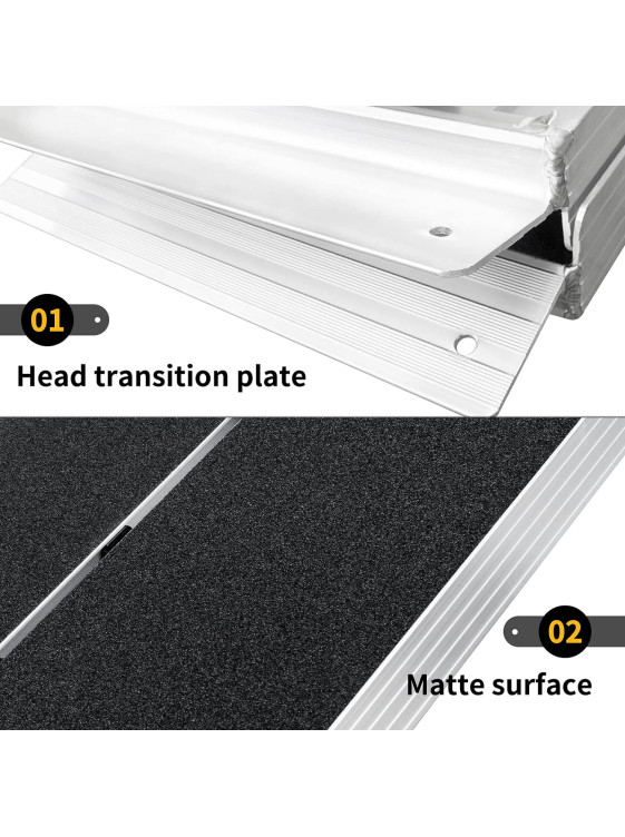 6FT Non-Skid Traction Folding Aluminum 