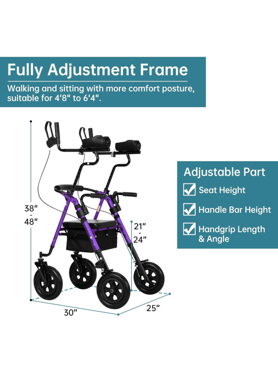 Upright Rollator Walker