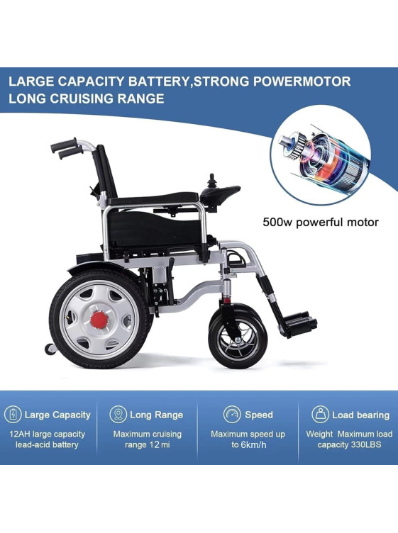 Wheelchair for Adults Lightweight Foldable 