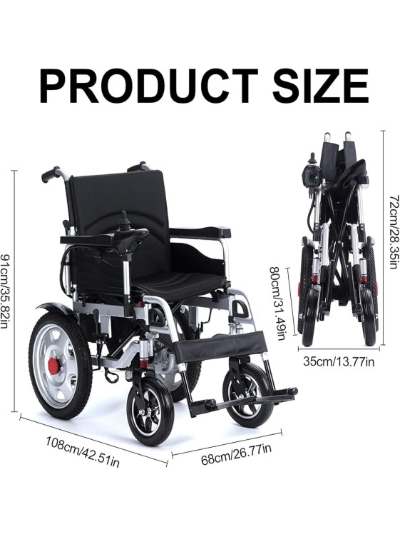 Wheelchair for Adults Lightweight Foldable 