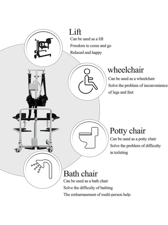 Electric Patient Lift Transfer Chair