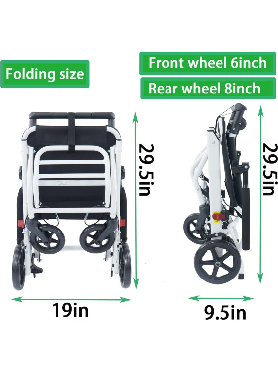 Super Lightweight Transport  Wheelchair